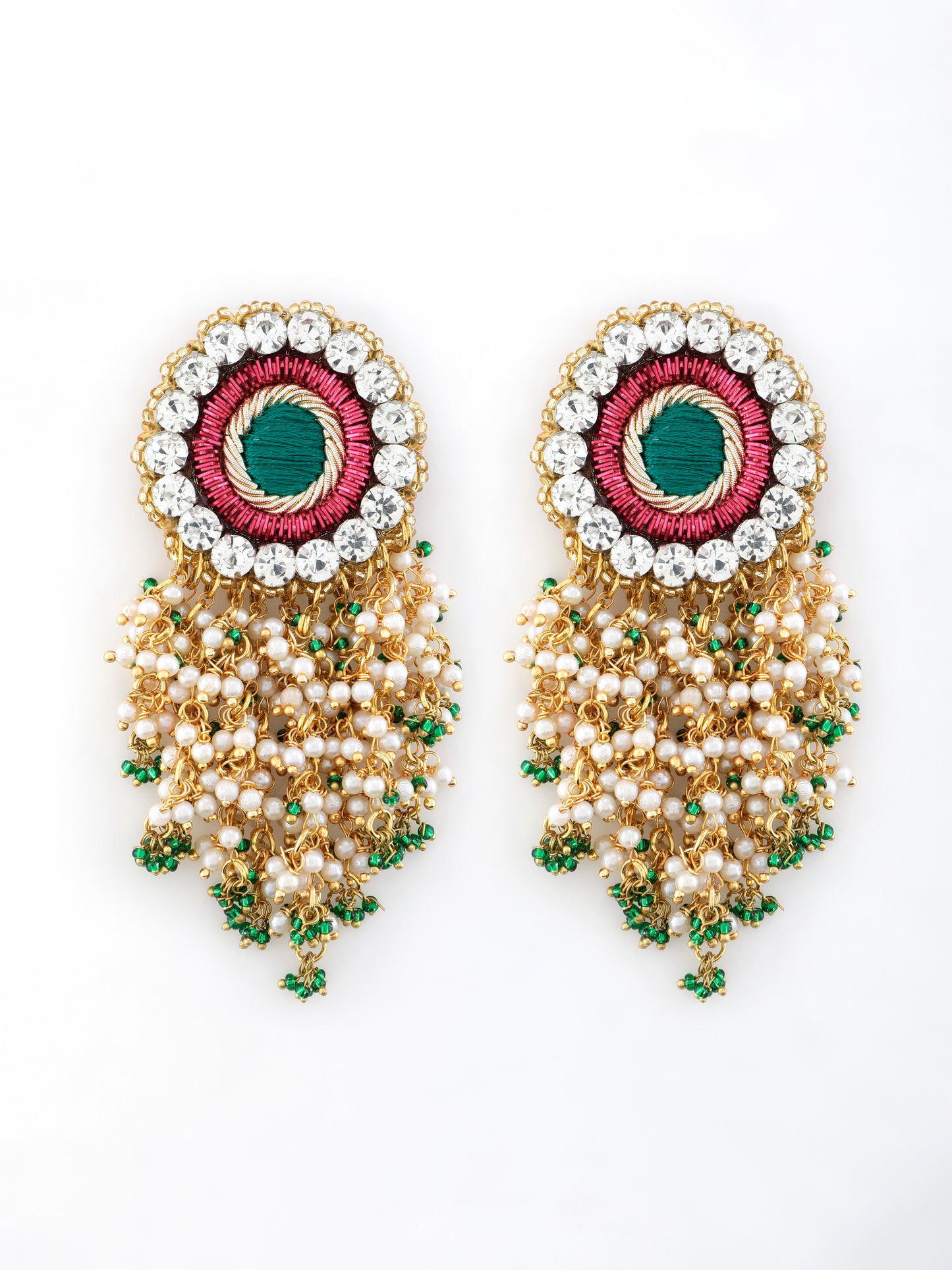 Falguni Green Earrings