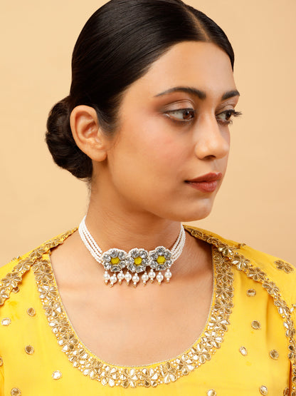 Falguni Yellow Choker