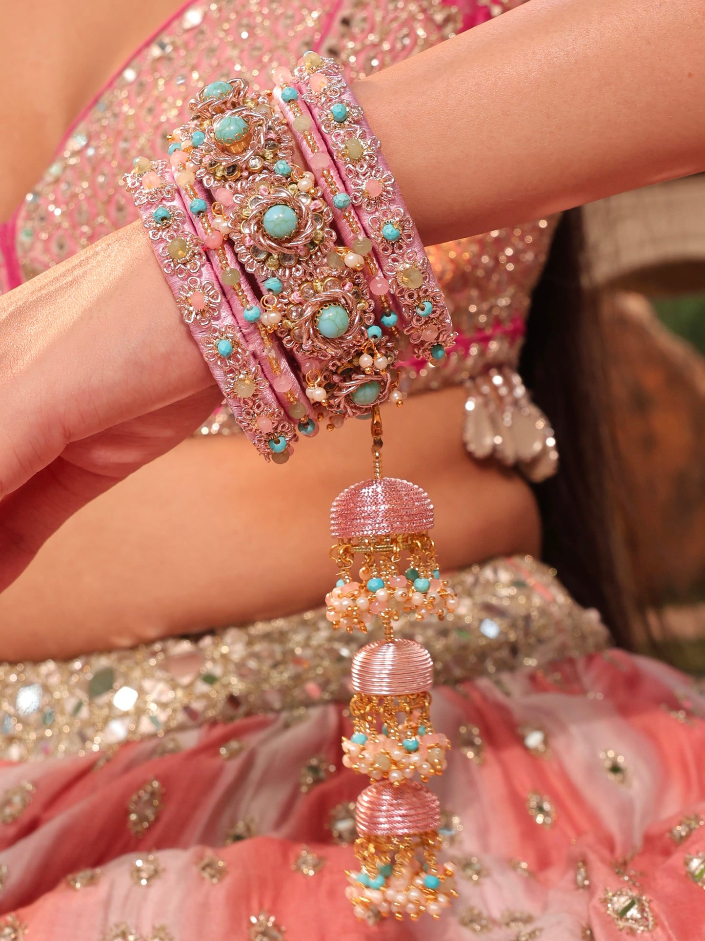 Firoza Bangles (Set of 5)