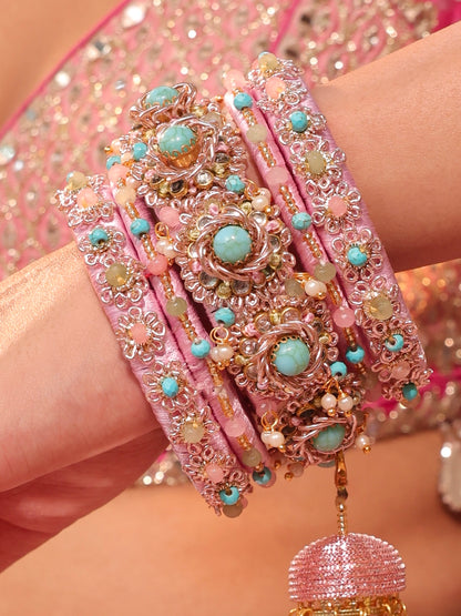 Firoza Bangles (Set of 5)