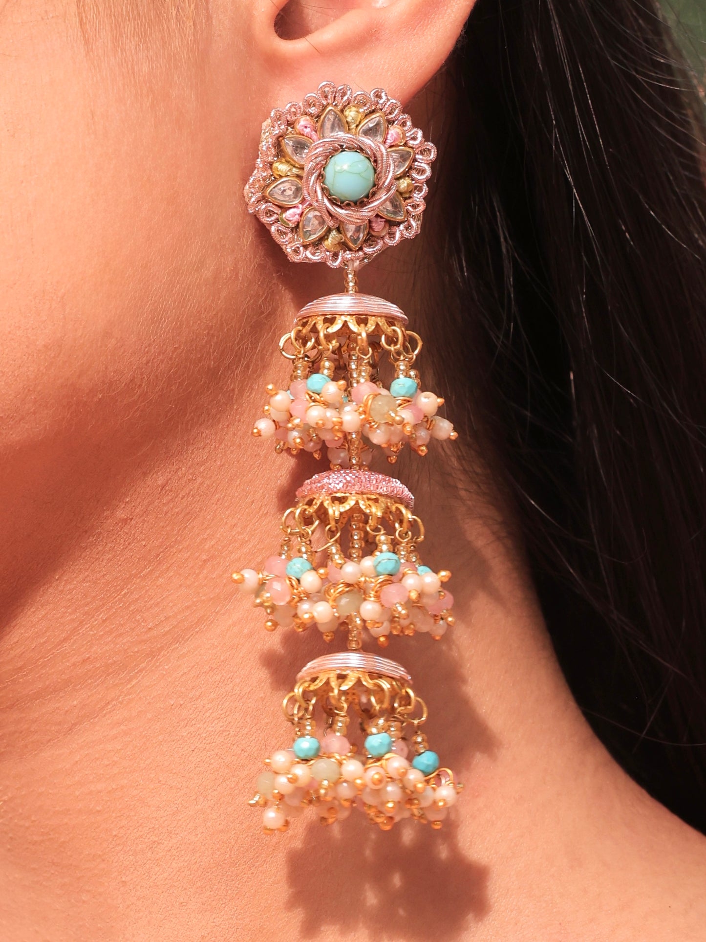 Firoza (Earrings & Mangtikka Set)