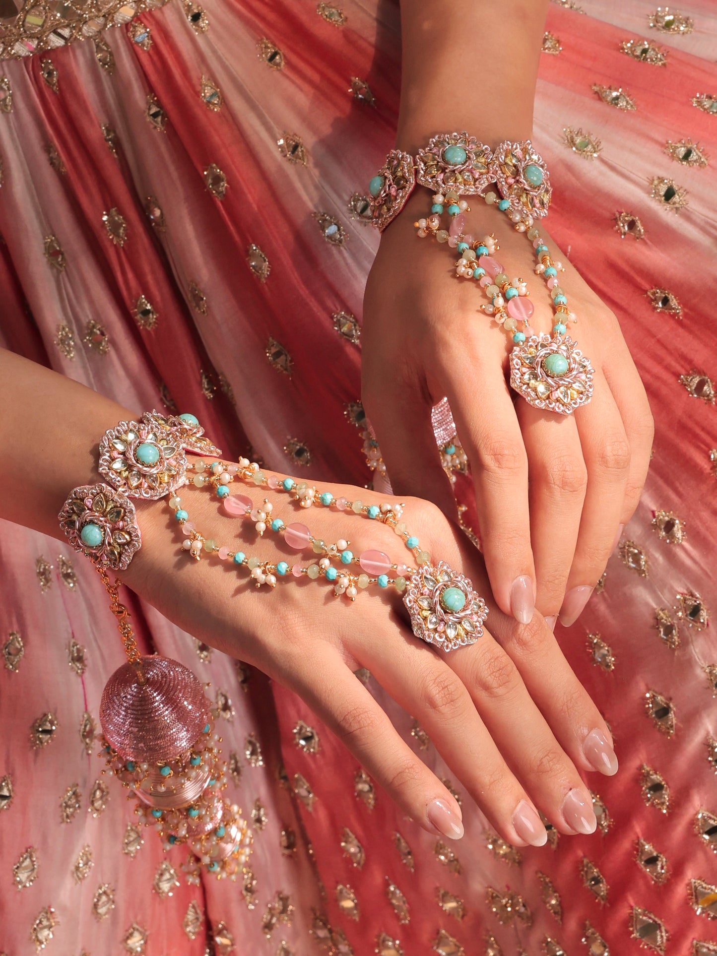 Firoza Pair of Hathphool