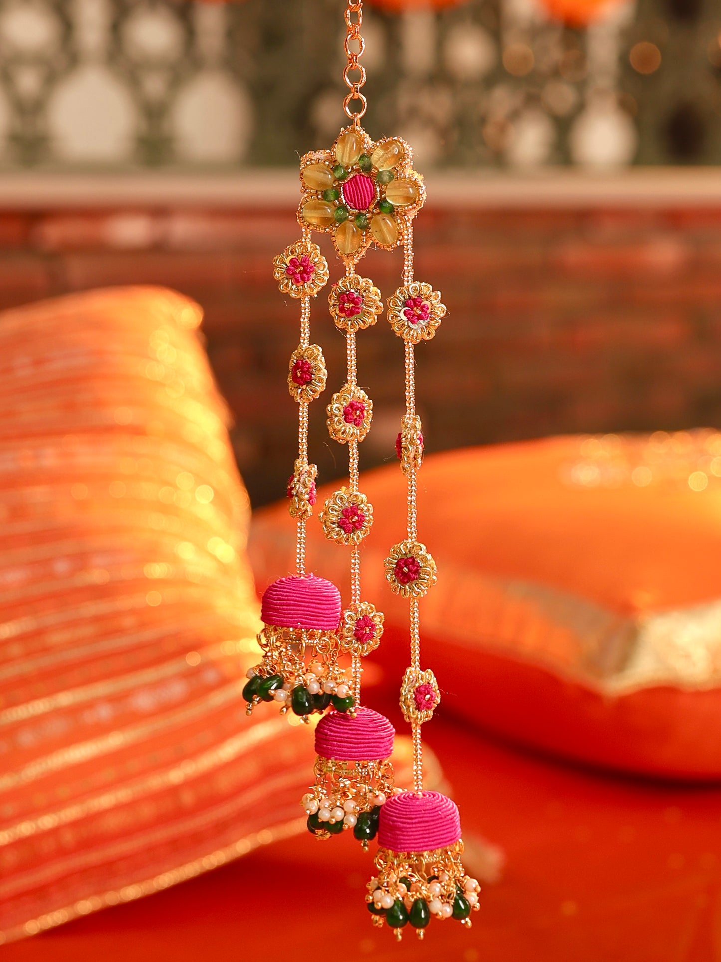 Gulabo Pair of Embroidered Latkans