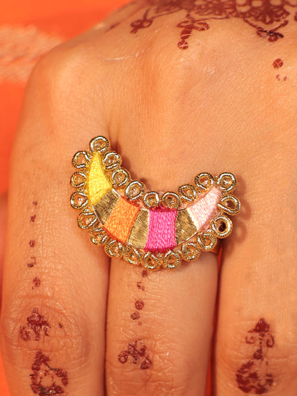 Gul Sitara Multi Chand Ring