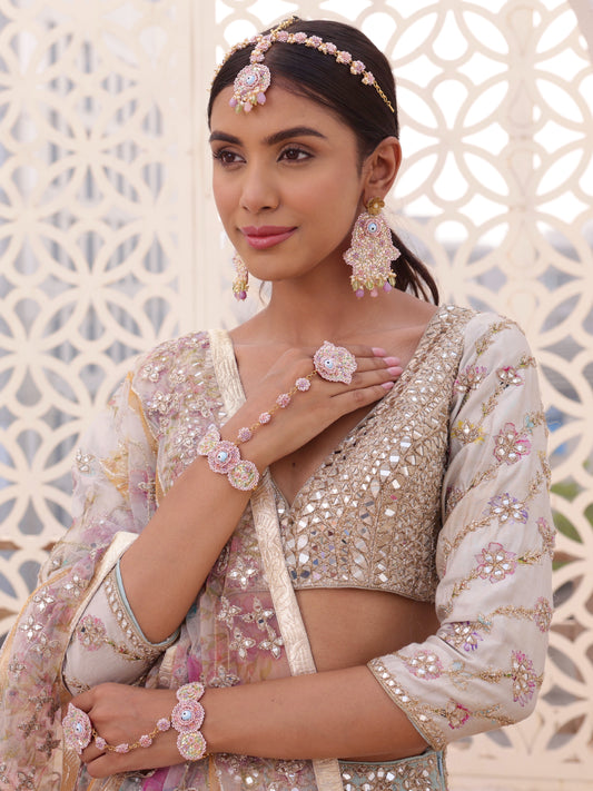 Hamsa (Earrings, Mathapatti & Pair Of Hathphool)