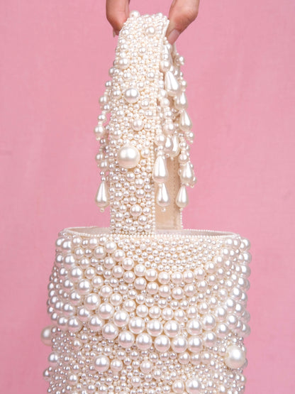 Ivory Skies Bucket Bag