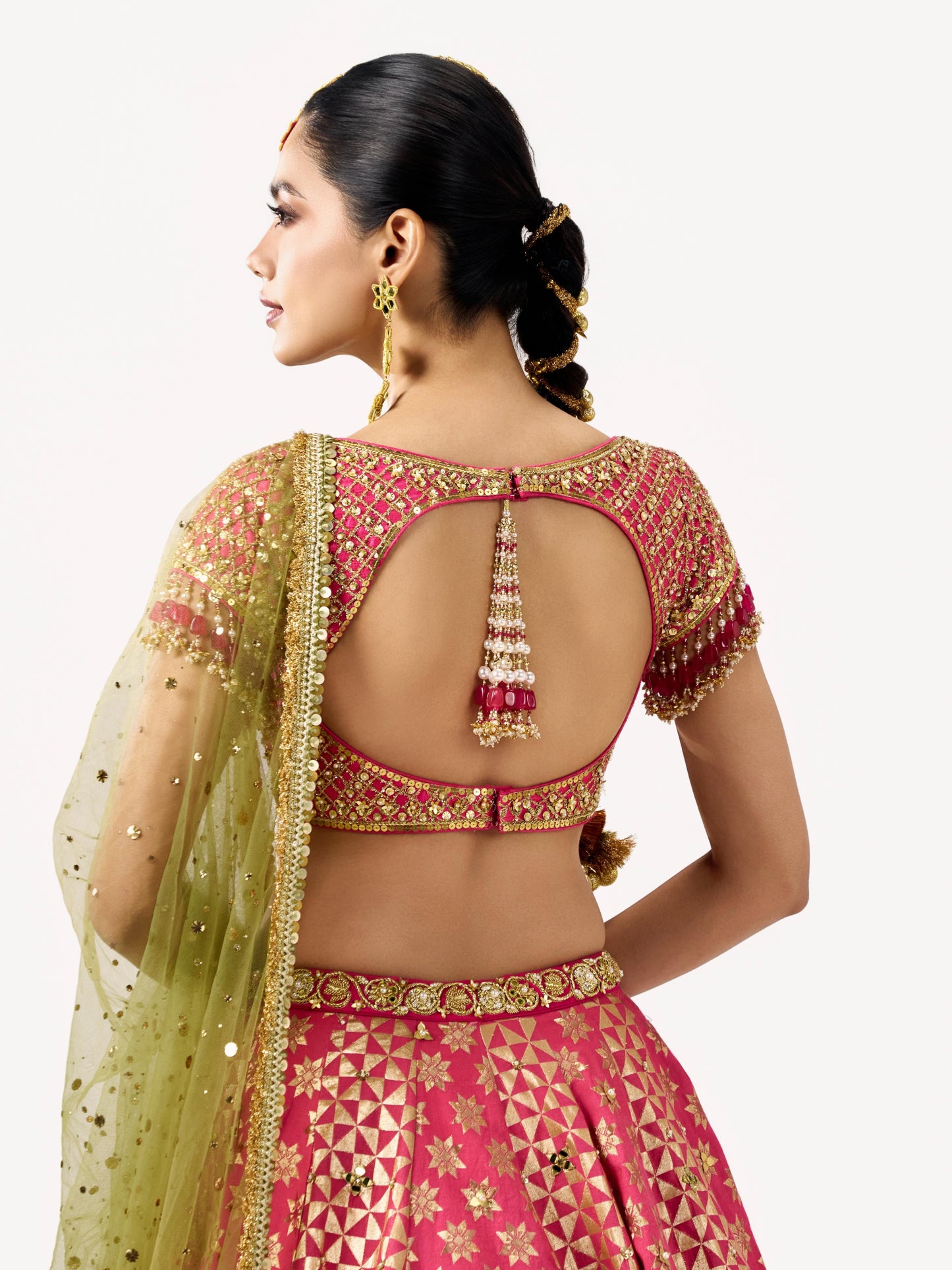 Mehbooba Lehenga Set - Rani Pink