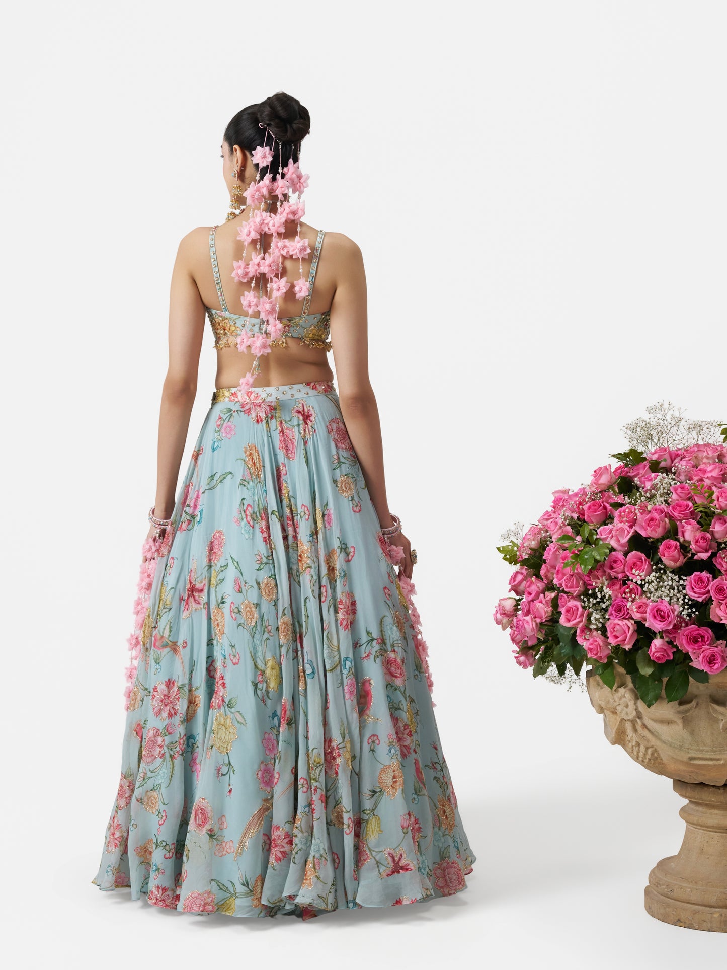 Dilruba Lehenga Set - Blue