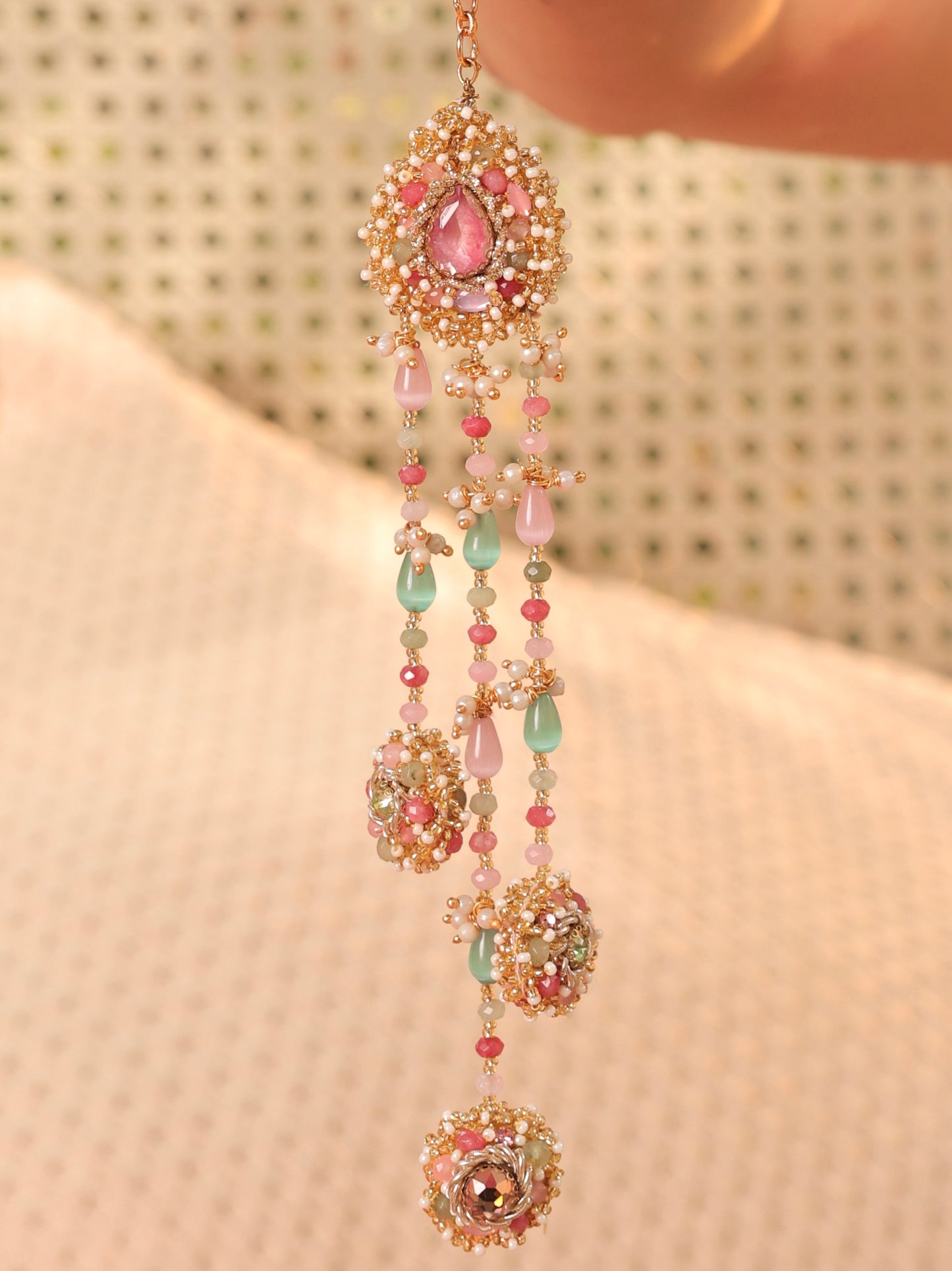 Dream Girl Pair of Embroidered Latkans