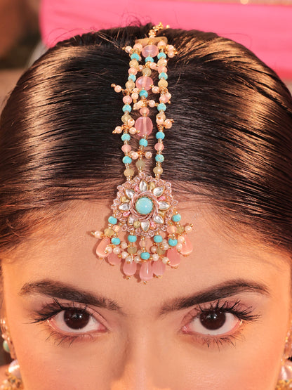 Firoza (Earrings & Mangtikka Set)