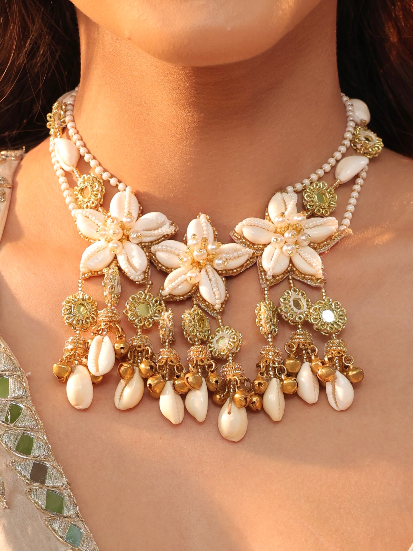 Kaju Katli Cowrie Choker