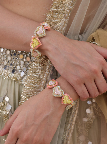 Love Bug (Stud Earrings, Mangtikka, Choker, Pair Of Bracelets & Ring)