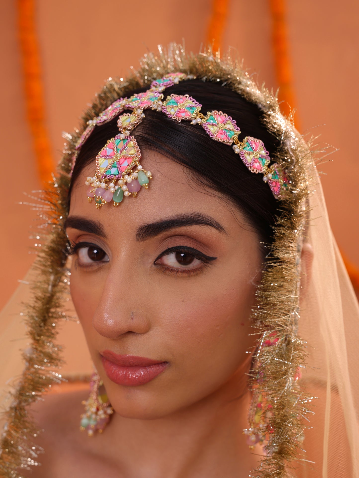 Masakali (Earrings, Mathapatti & Pair of Hathphool)