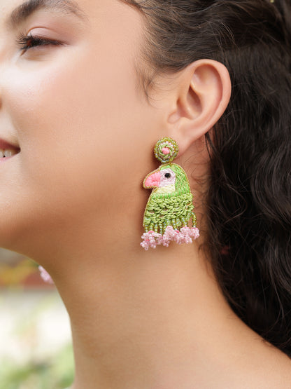Murli Parrot Earrings