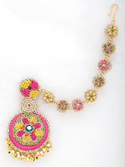 Noor Earrings With Single Layer Earchain