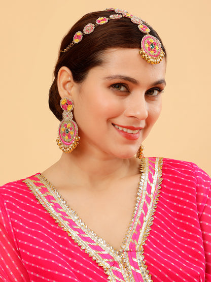Noor (Earrings & Mathapatti)