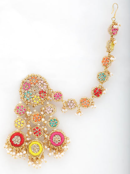 Ramya Earrings With Single Layer Earchain