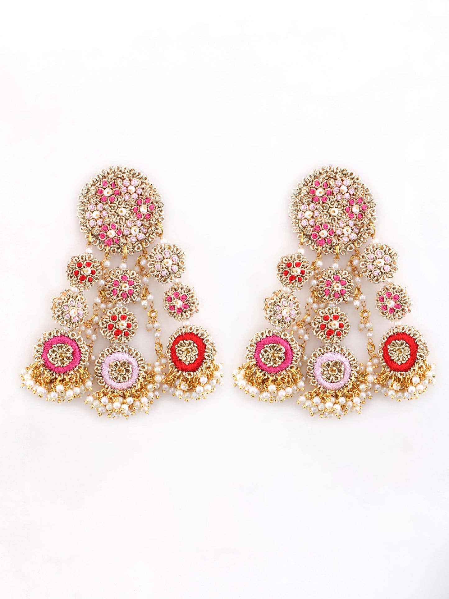 Ramya Rose (Earrings, Mangtikka, Necklace & Pair of Hathphool)