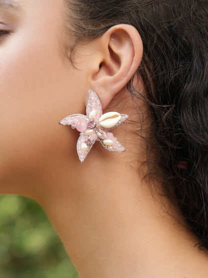 Starfish Earrings - Pink