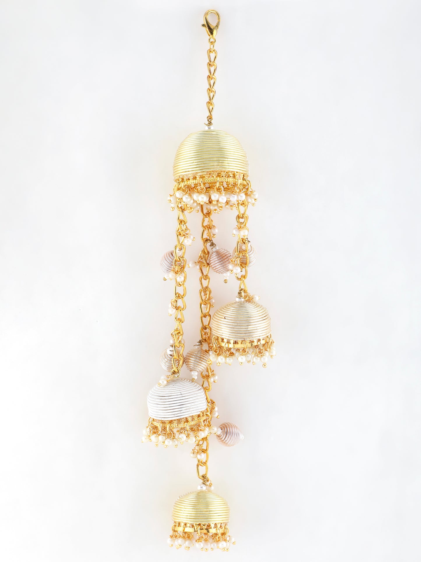 Aarzoo Pair of Metal-Dabka Latkan