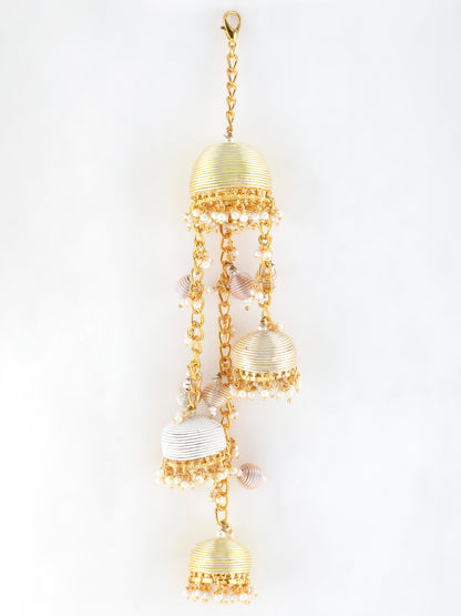 Aarzoo Pair of Metal-Dabka Latkan