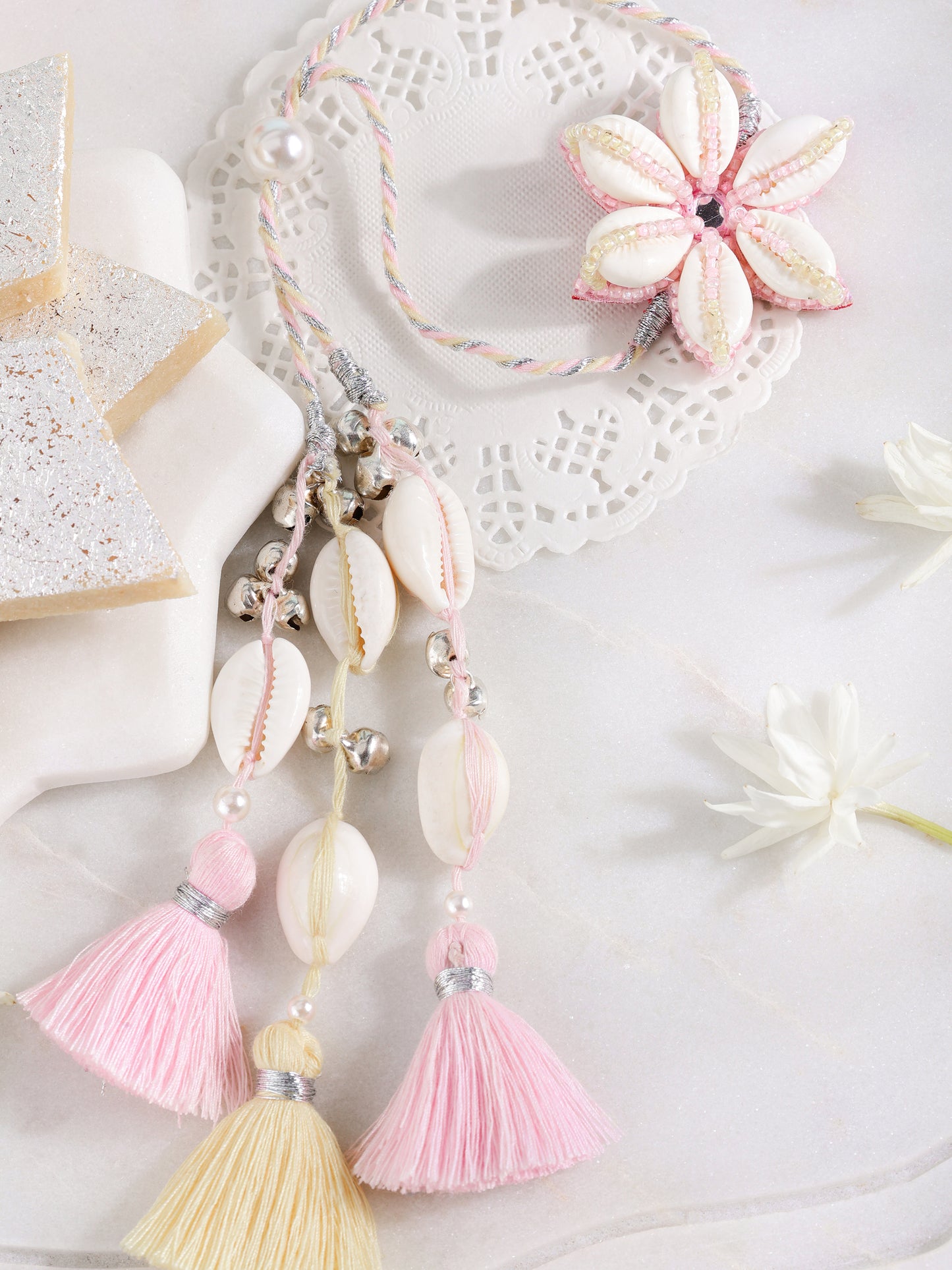 Cowrie Shell Lumba Rakhi