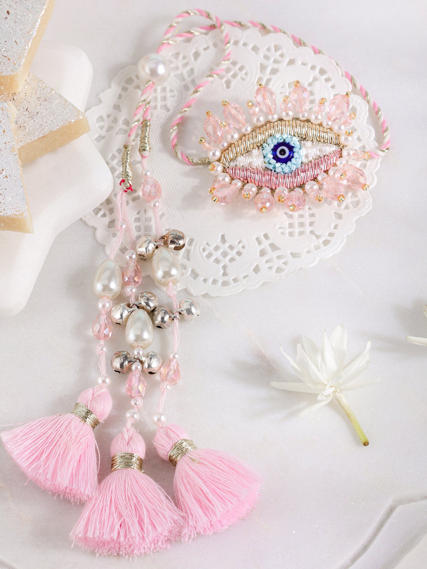 Evil Eye Crystal Lumba Rakhi