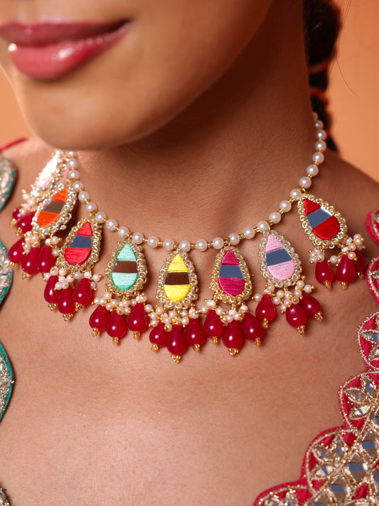 Gulaal Tear Drop Necklace