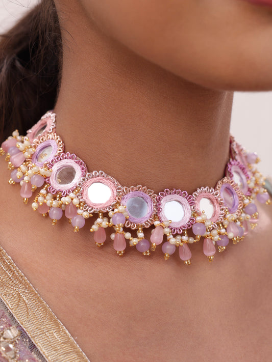 Ishq Lilac Sleek Necklace