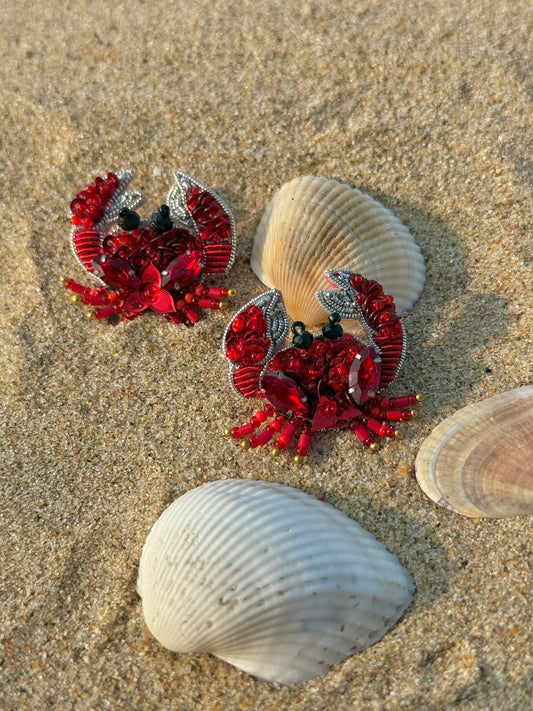 Mini Crab Earrings