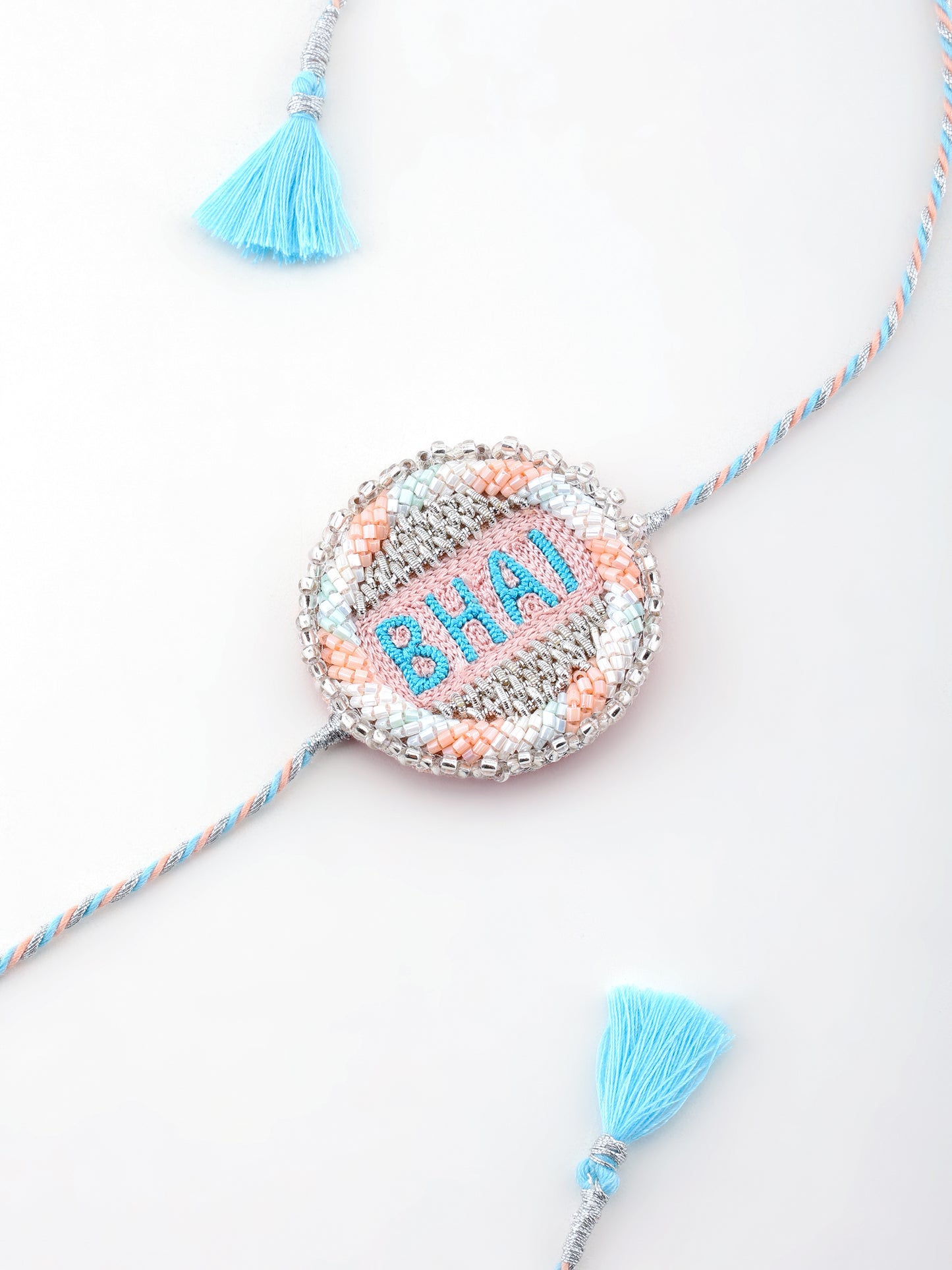 Pastel Bhai Rakhi & Pastel Bhabhi Lumba Rakhi