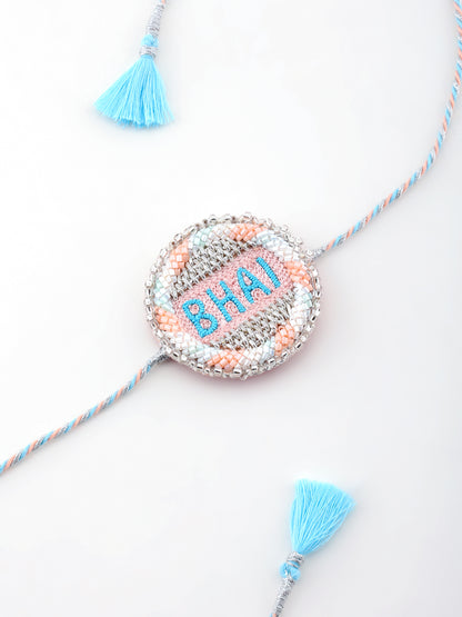 Pastel Bhai Rakhi & Pastel Bhabhi Lumba Rakhi