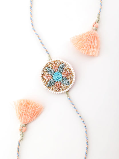 Pastel Flower Brother Rakhi