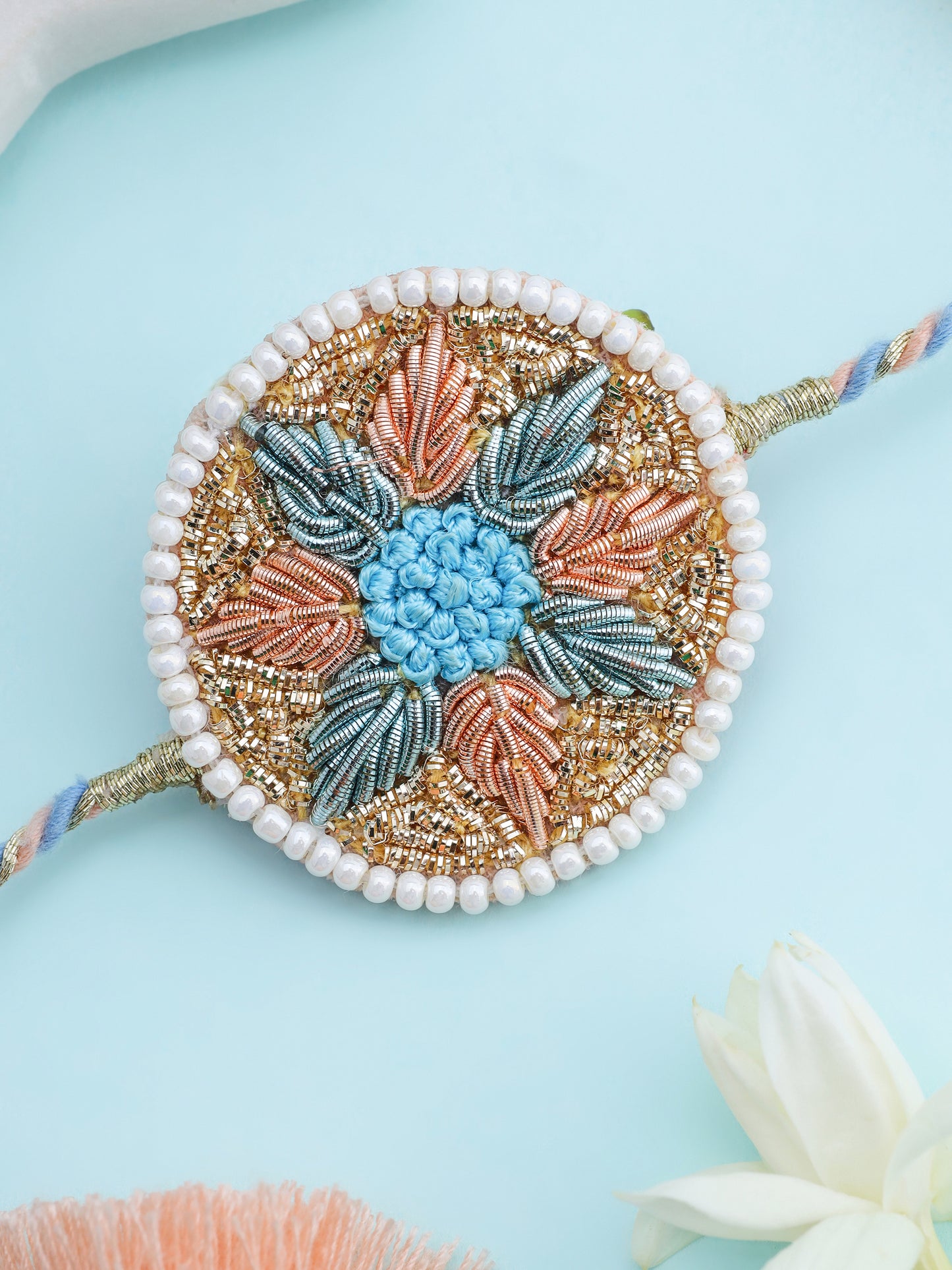 Pastel Flower Brother Rakhi
