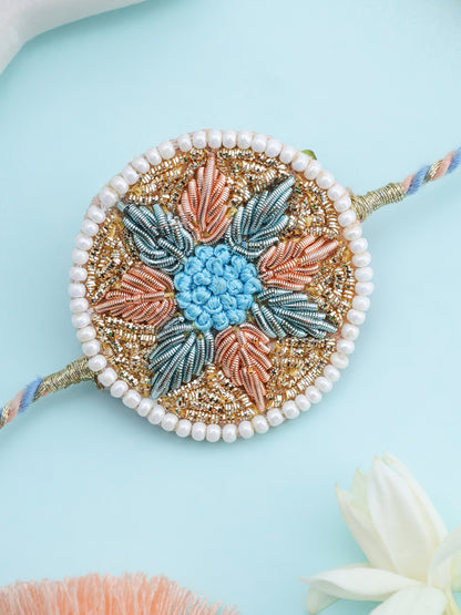 Pastel Flower Brother Rakhi
