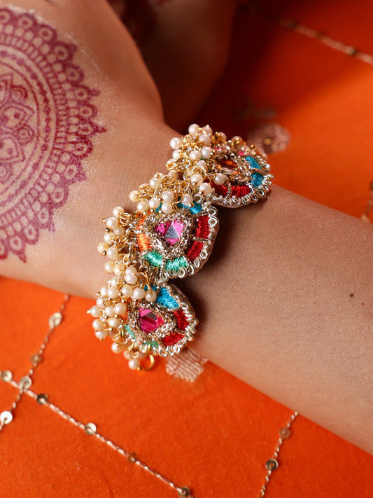 Phulkari Pair of Bracelets