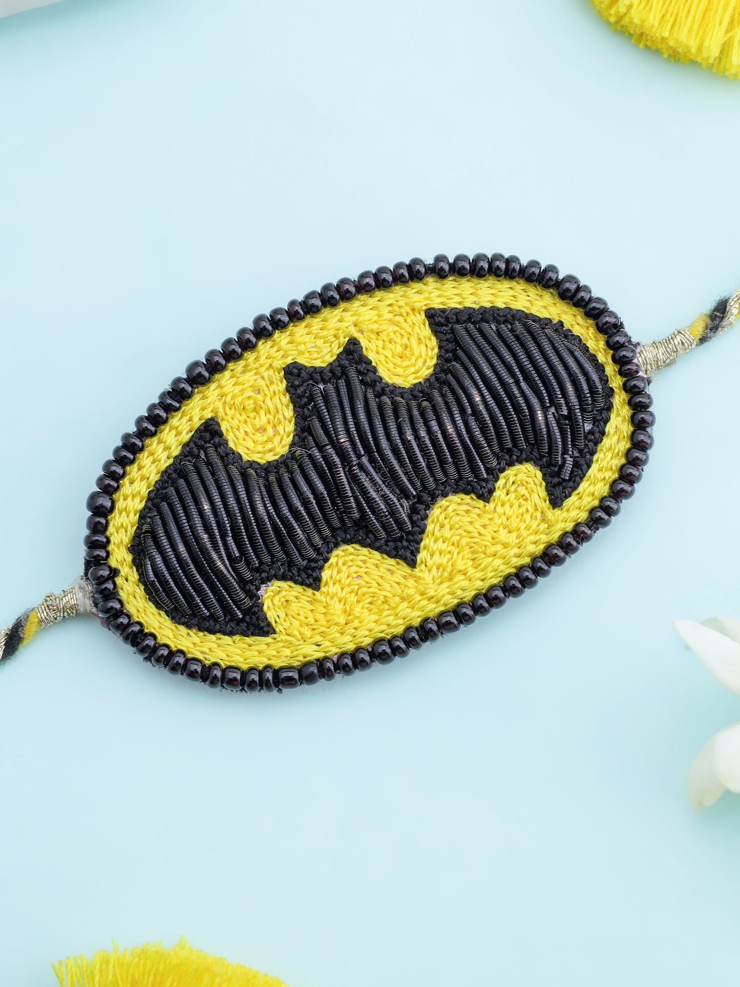 Superhero Rakhi - Yellow & Black