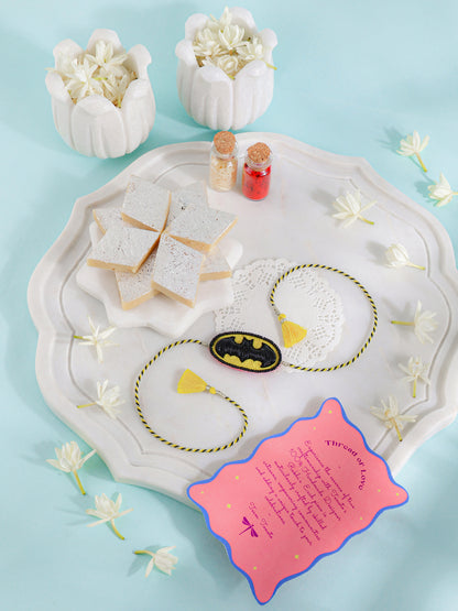 Superhero Rakhi - Yellow & Black