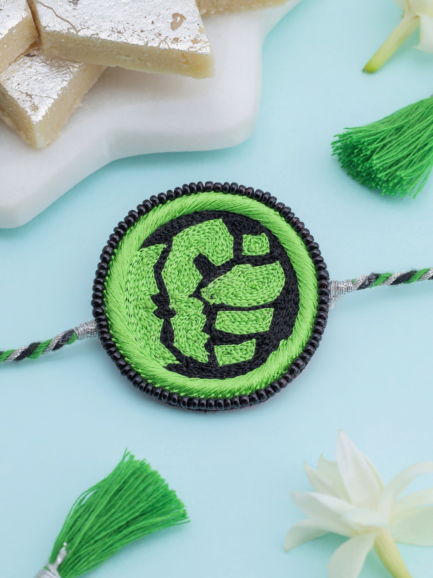 Superhero Rakhi - Green & Black