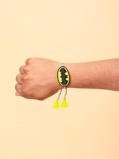Superhero Rakhi - Yellow & Black