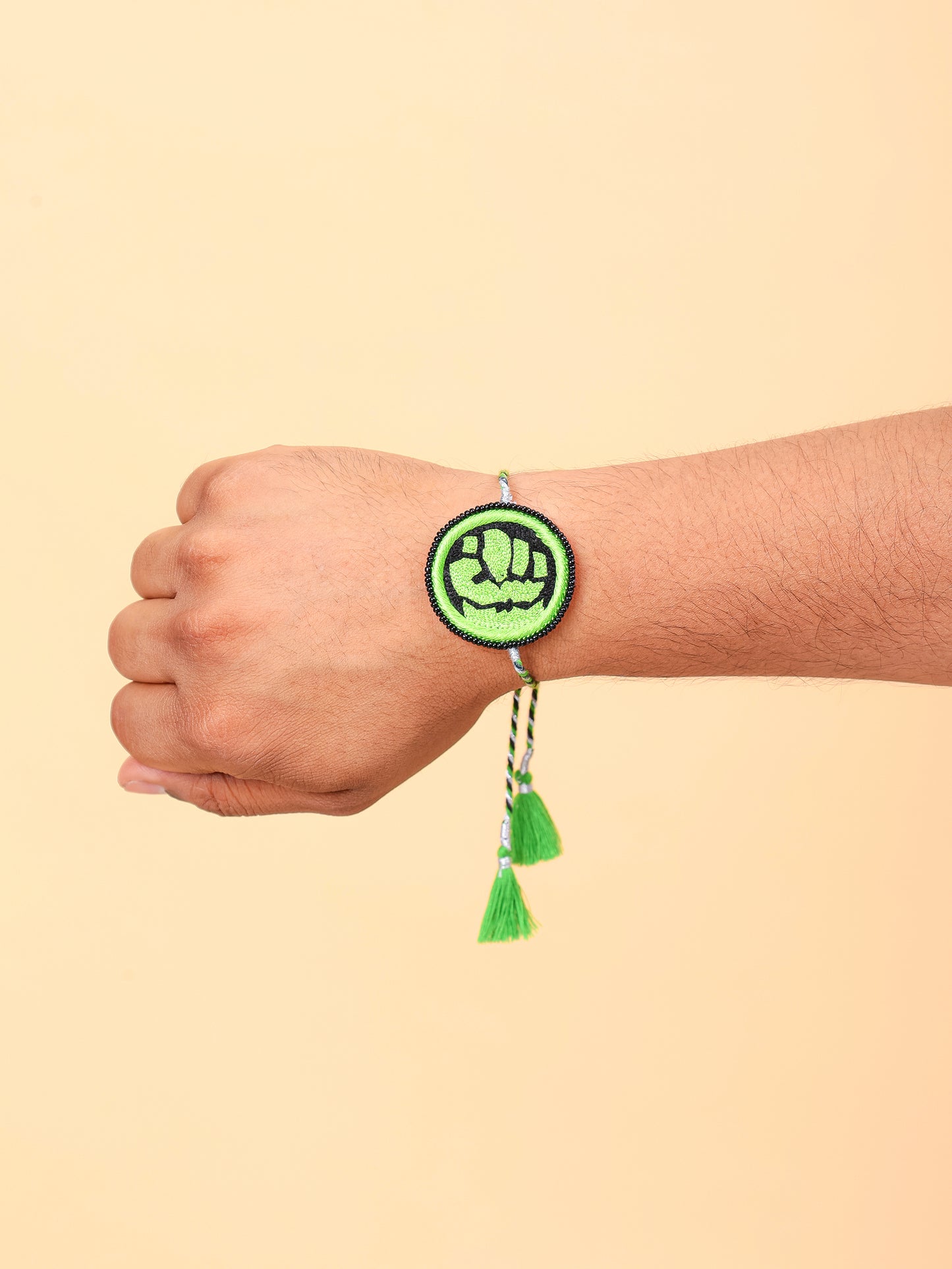 Superhero Rakhi - Green & Black