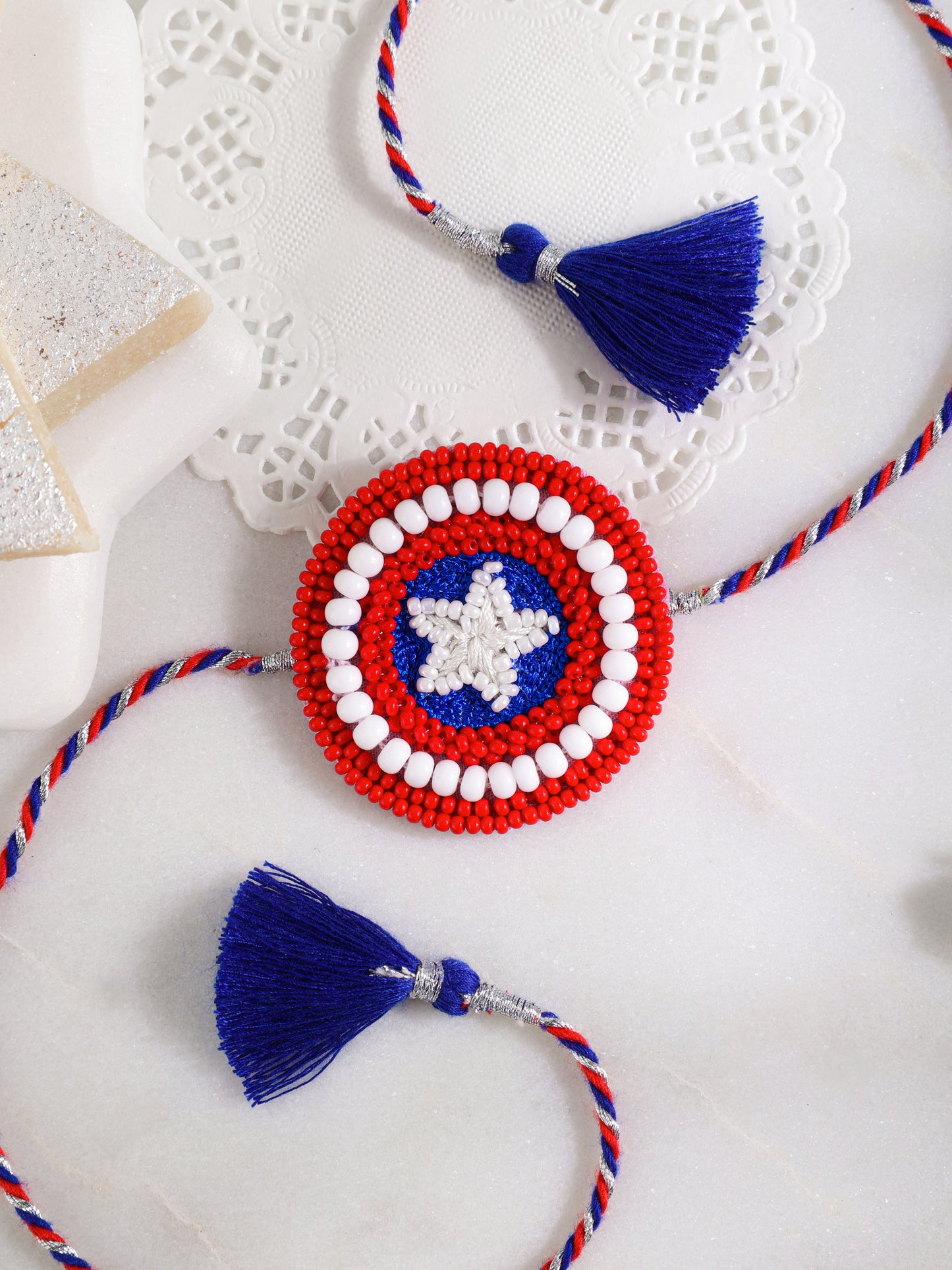 Superhero Rakhi - Red & White