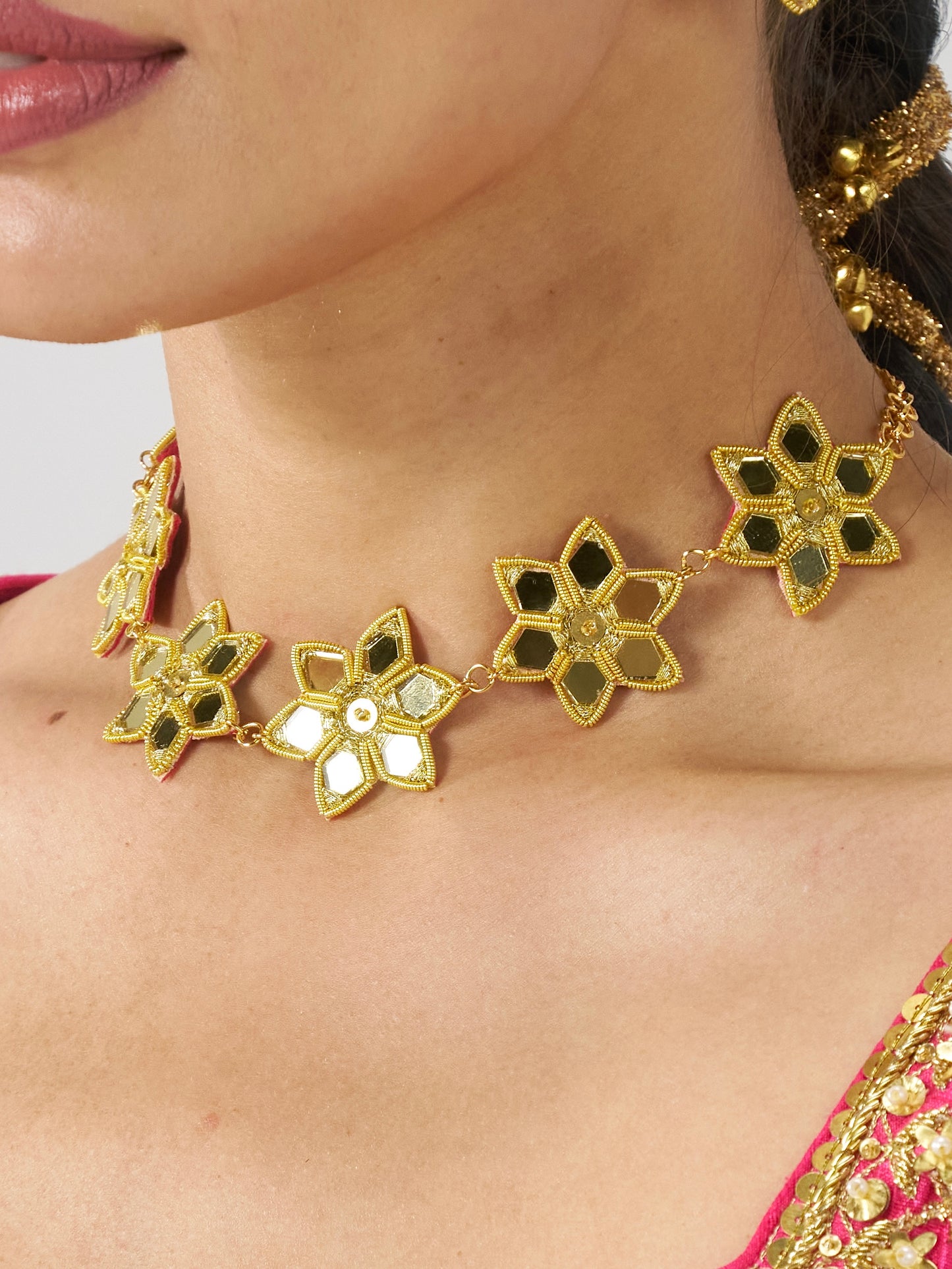 Tara Stud Earrings, Mangtikka & Choker Set