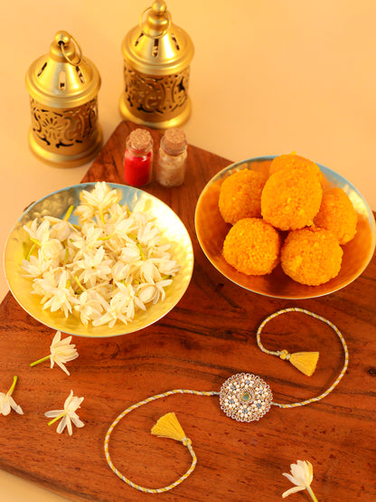 Traditional Gold Brother Rakhi