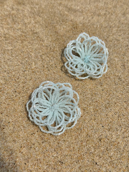 Wild Bloom Earrings - Blue