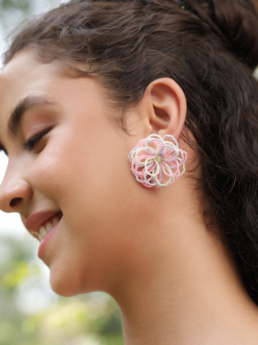 Wild Bloom Earrings - Neon