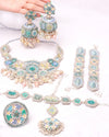 Stardust Set (Necklace, Earrings, Mathapatti, Ring & Set of Bracelet) - TONOTO