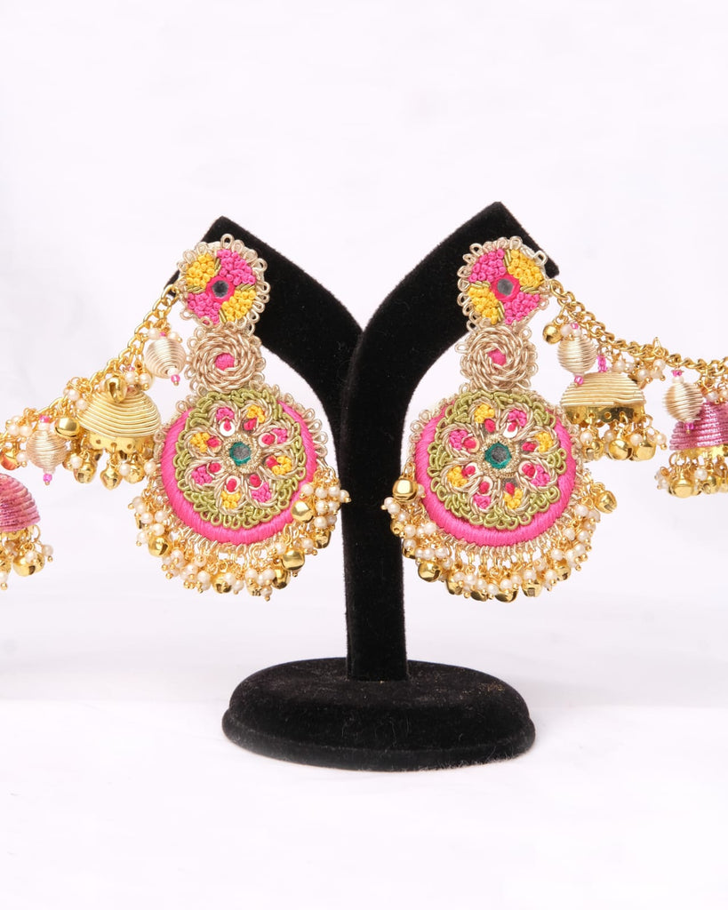 Noor Earrings with Earchains - TONOTO