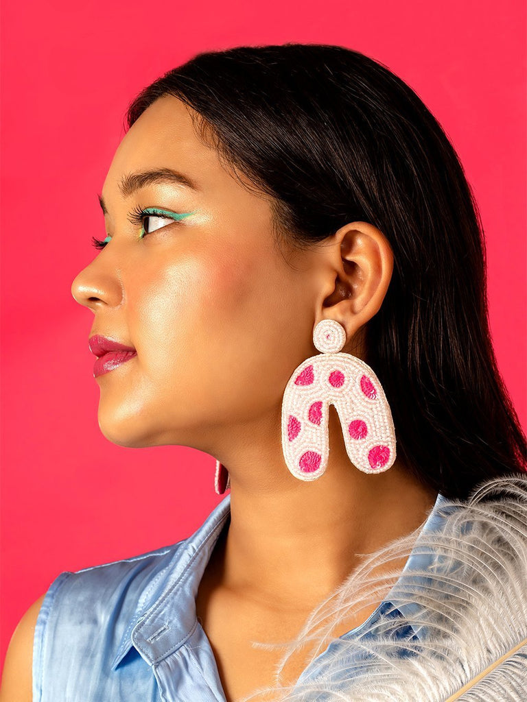 FLINSTONES BEADED EARRINGS - Tonoto.in (6047346983083)