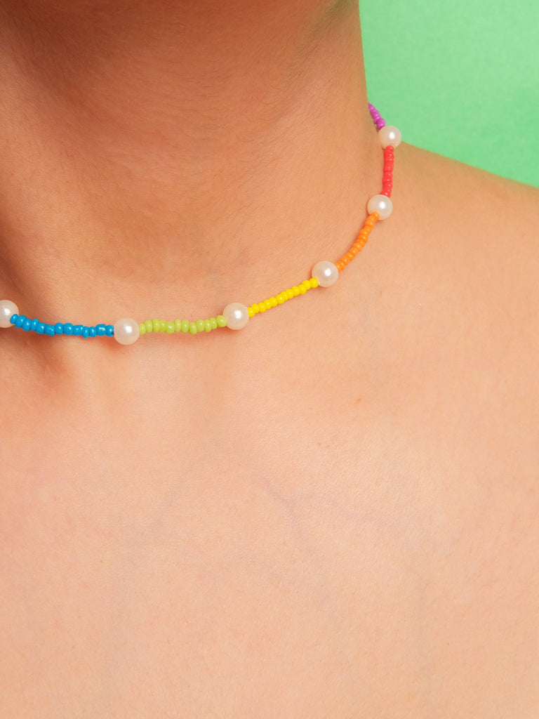 Rainbow Choker Necklace - Tonoto.in (6775496868011)